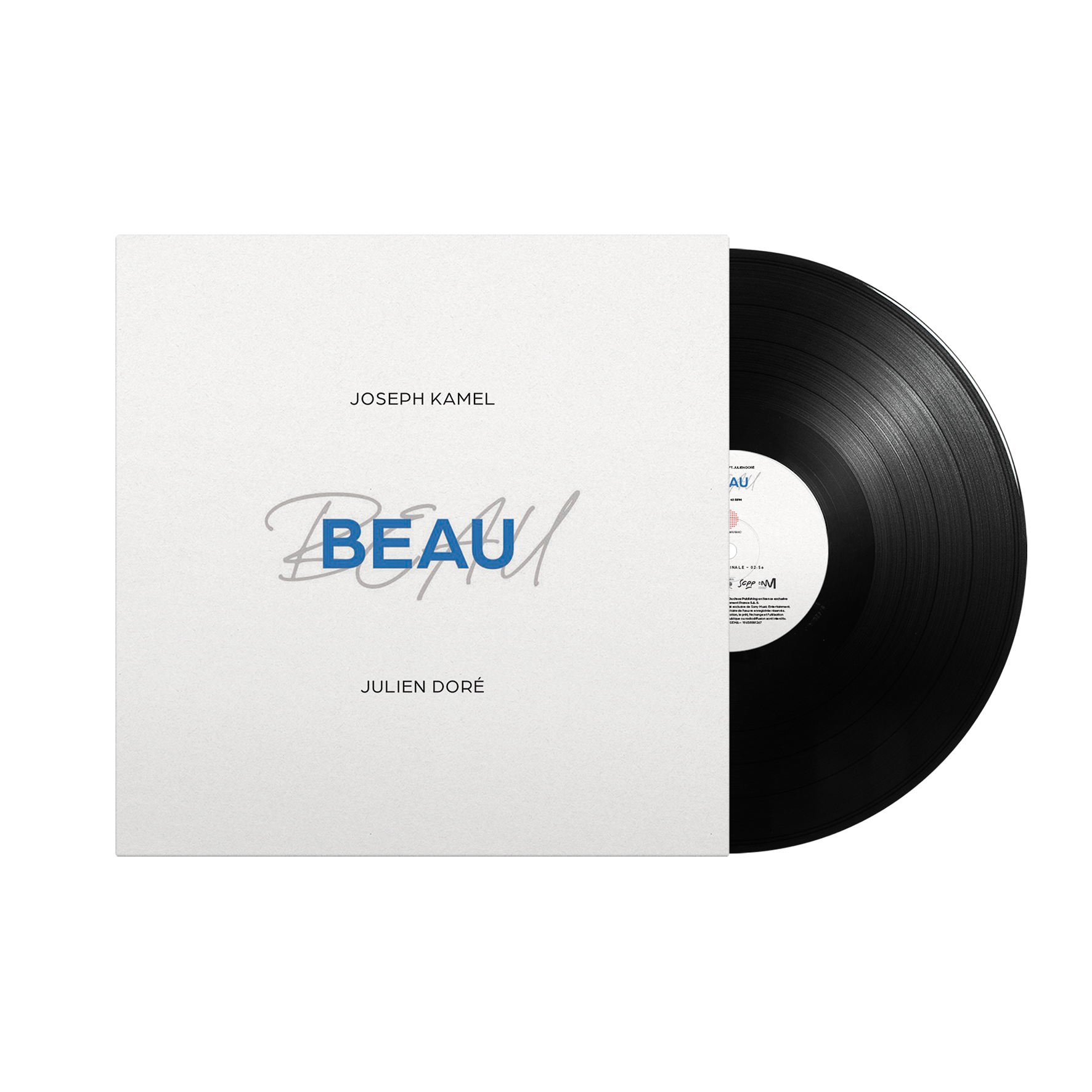 Vinyle 45 tours "Beau" feat Julien Doré